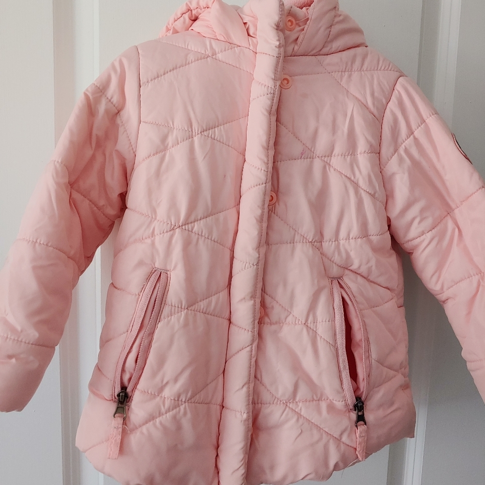 Girls puffy hooded coat